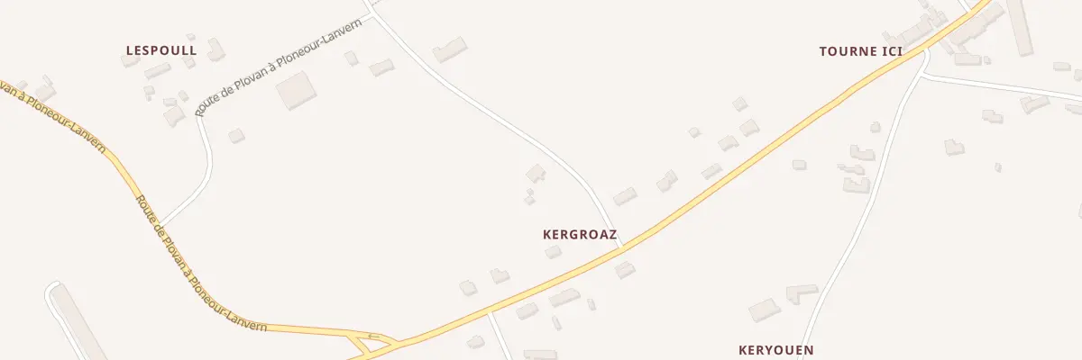 Plan du 89 Kergroas à Tréogat