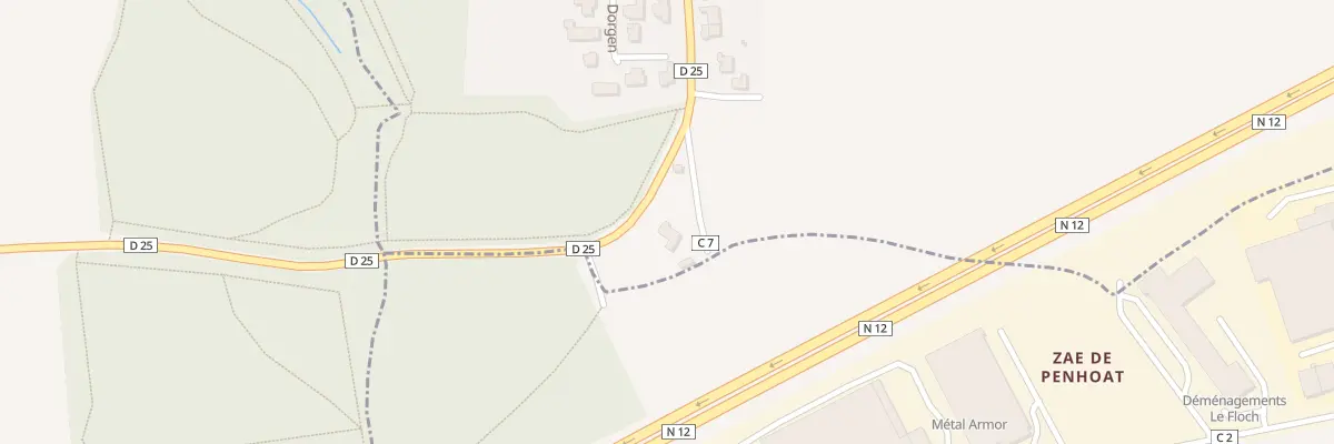 Plan du 999 Rue de Pen ar Quinquis à Saint-Thonan