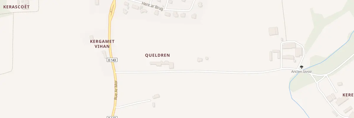 Plan du 262 Queldren à Landudec