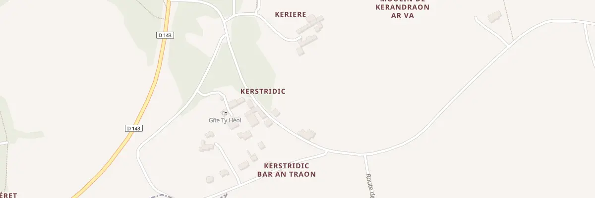 Plan du 243A Kerstridic à Landudec