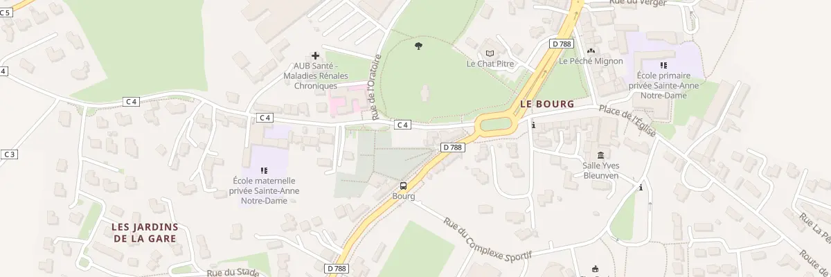Plan du 3 Rue de la Gare au Folgoët