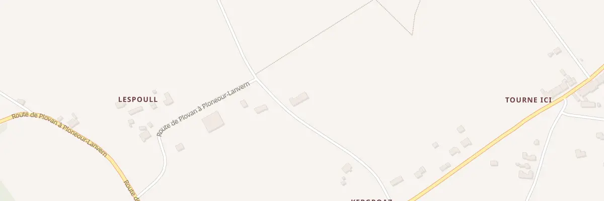 Plan du 90 Lespoul à Tréogat