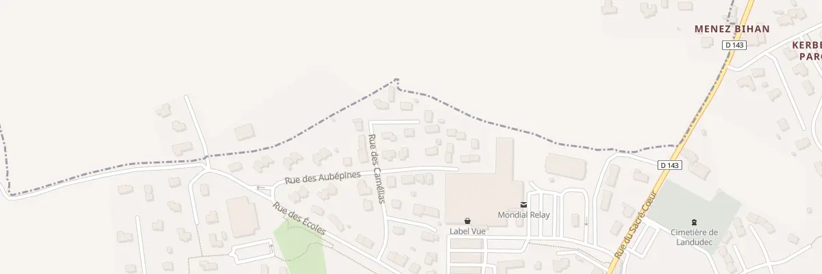 Plan du 10 Rue des Camélias à Landudec