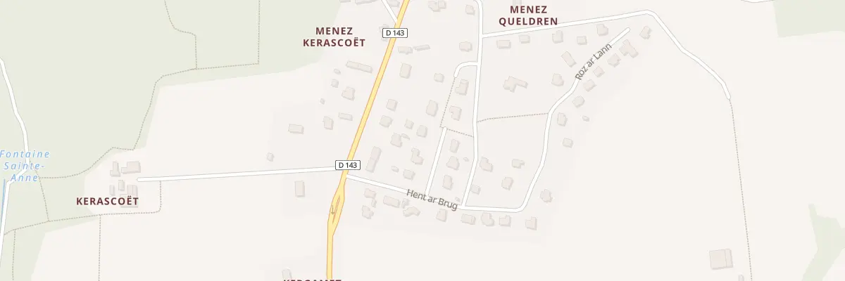 Plan du 5 Res de Menez Queldren à Landudec