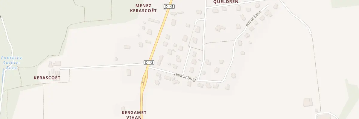 Plan du 3 Res de Menez Queldren à Landudec