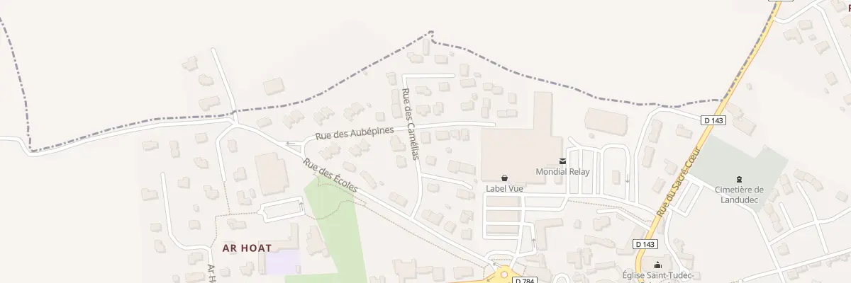 Plan du 4 Rue des Camélias à Landudec