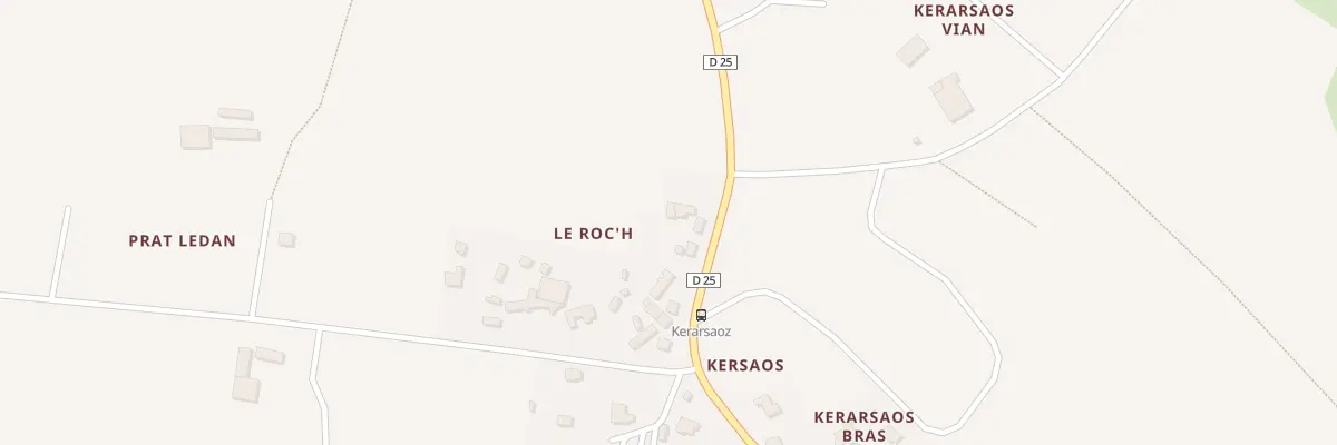 Plan du 785 Kersaos à Saint-Thonan