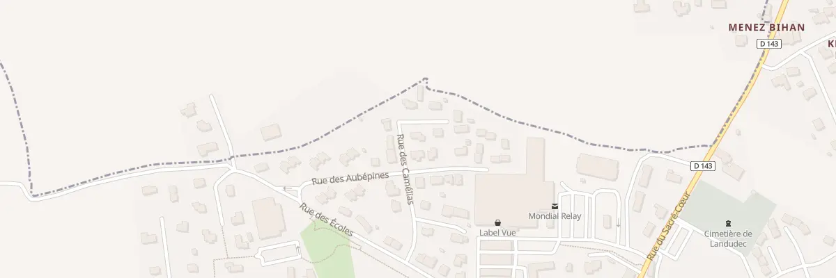 Plan du 8 Rue des Camélias à Landudec