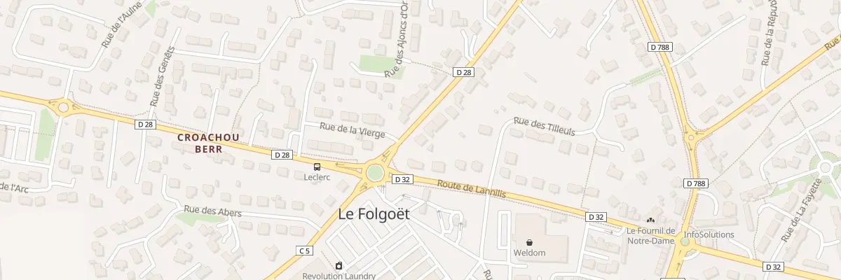 Plan du 33 Rue des Glycines au Folgoët