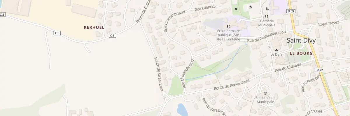 Plan du 3 Rue d’Argoat à Saint-Divy
