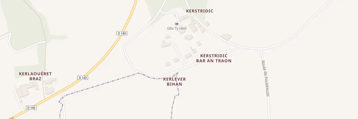 Plan du 5219F Kerstridic à Landudec