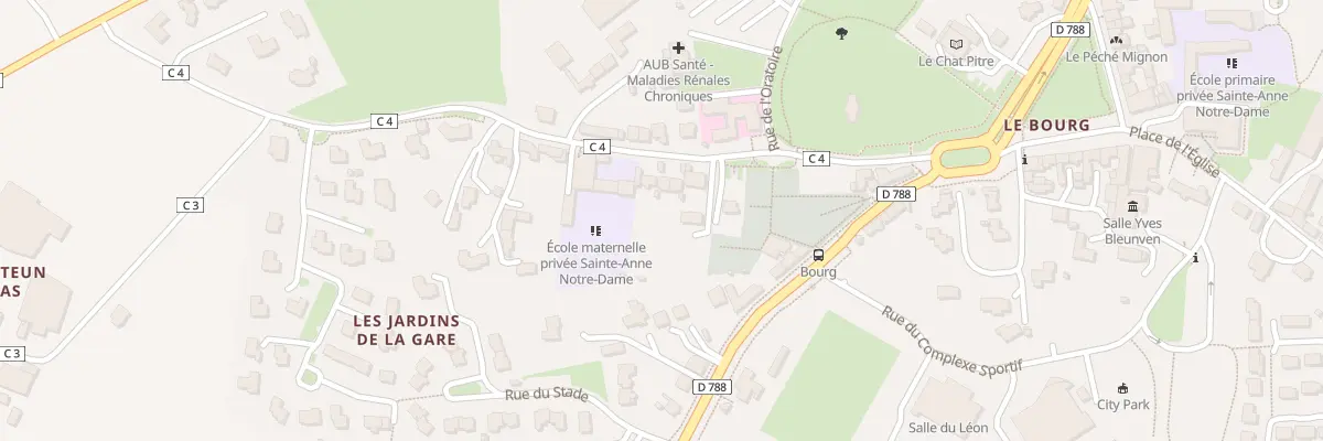 Plan du 11 Rue de la Gare au Folgoët