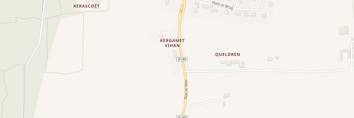 Plan du 218 Kergamet Vian à Landudec