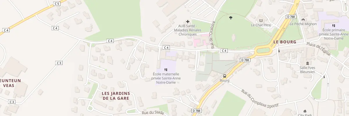 Plan du 15 Rue de la Gare au Folgoët
