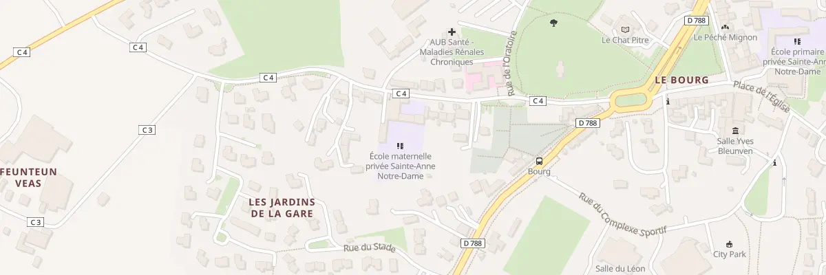 Plan du 15B Rue de la Gare au Folgoët