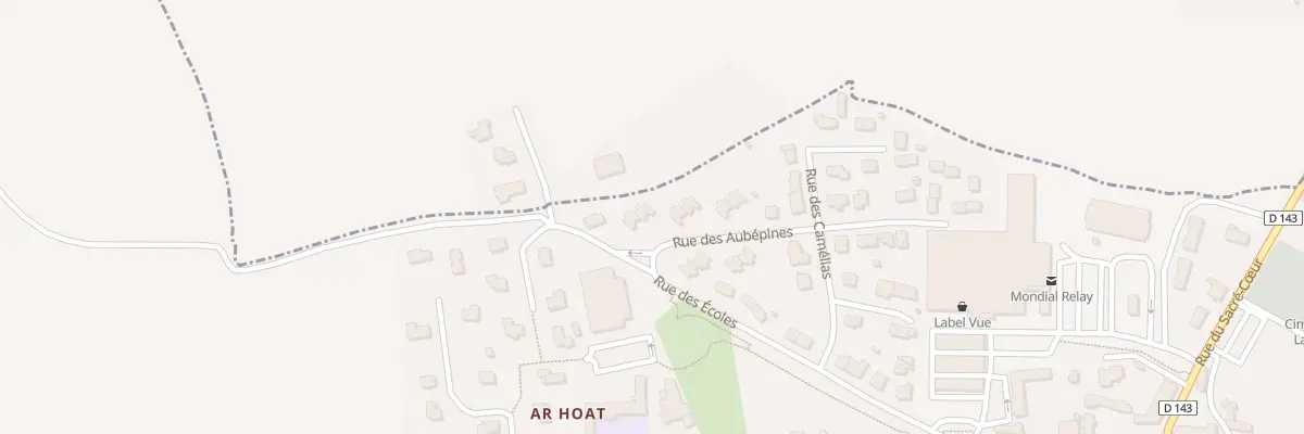 Plan du 3 Rue des Aubépines à Landudec