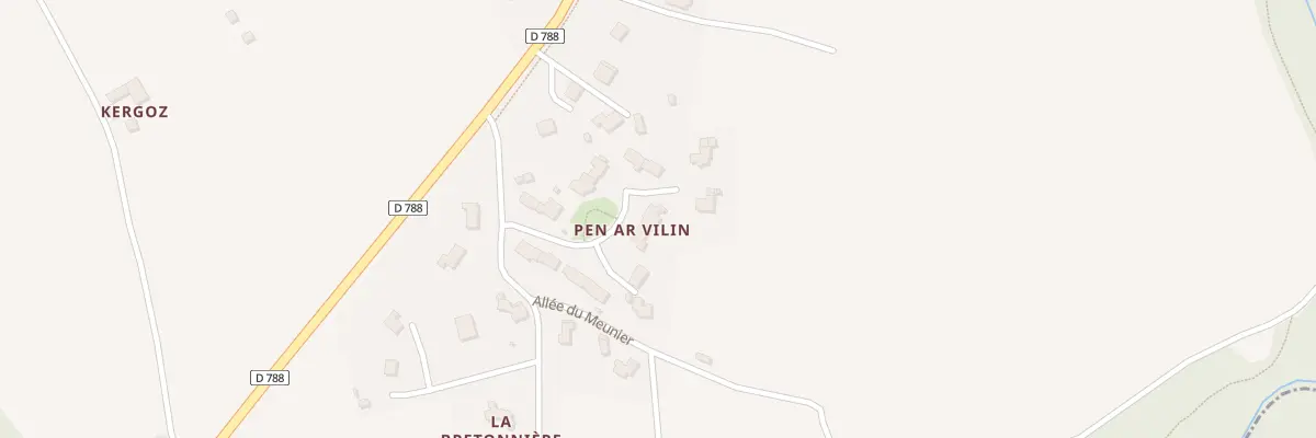 Plan du 7 Ham Pen ar Vilin au Folgoët