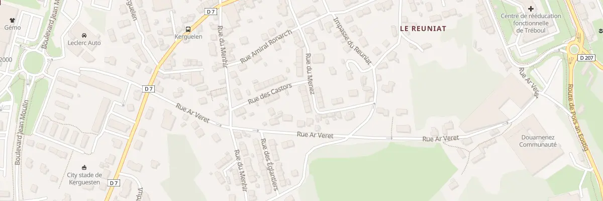 Plan du 28 Rue du Menez à Douarnenez