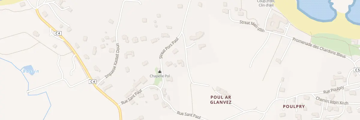 Plan du 5030 Rue Stread Pors Paol à Plounéour-Brignogan-plages