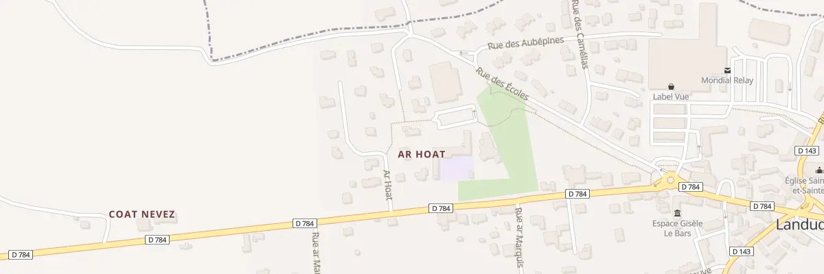 Plan du 8 Res Ar Hoat à Landudec