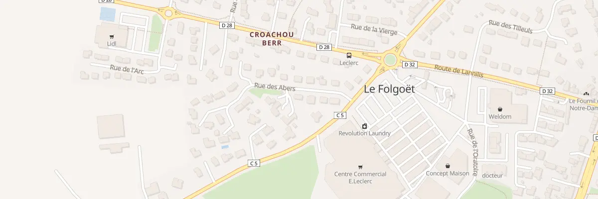 Plan du 4 Rue des Abers au Folgoët