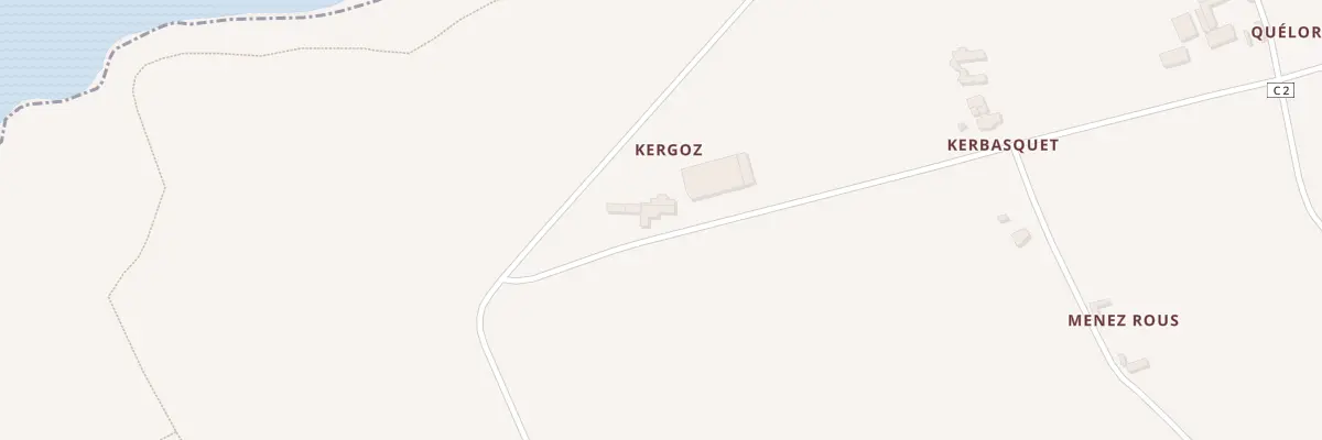 Plan du 54 Kergoz à Tréguennec