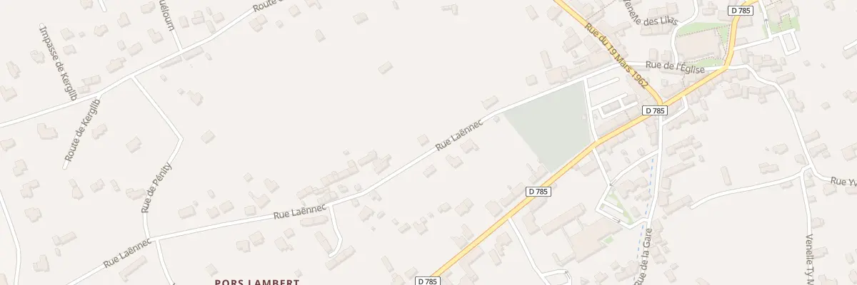 Plan du 240 Rue Laënnec à Penmarch