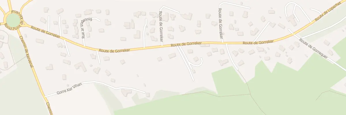 Plan du 95 Rte de Gorrequer à Plougastel-Daoulas