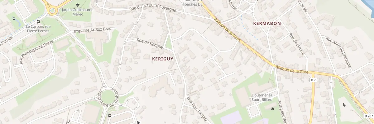 Plan du 27 Rue Jean Tanguy à Douarnenez