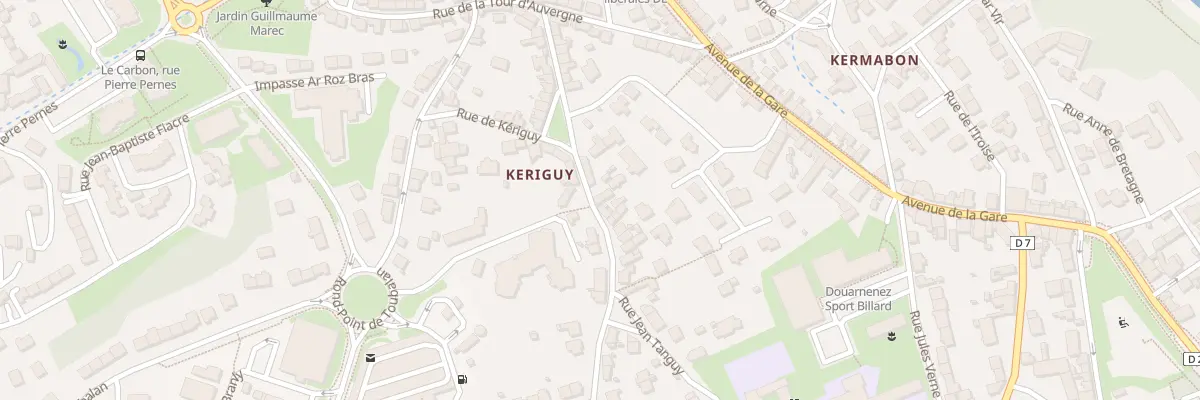 Plan du 21 Rue Jean Tanguy à Douarnenez