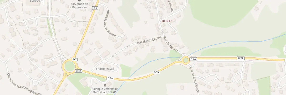 Plan du 11 Rue de l’Aubepine à Douarnenez
