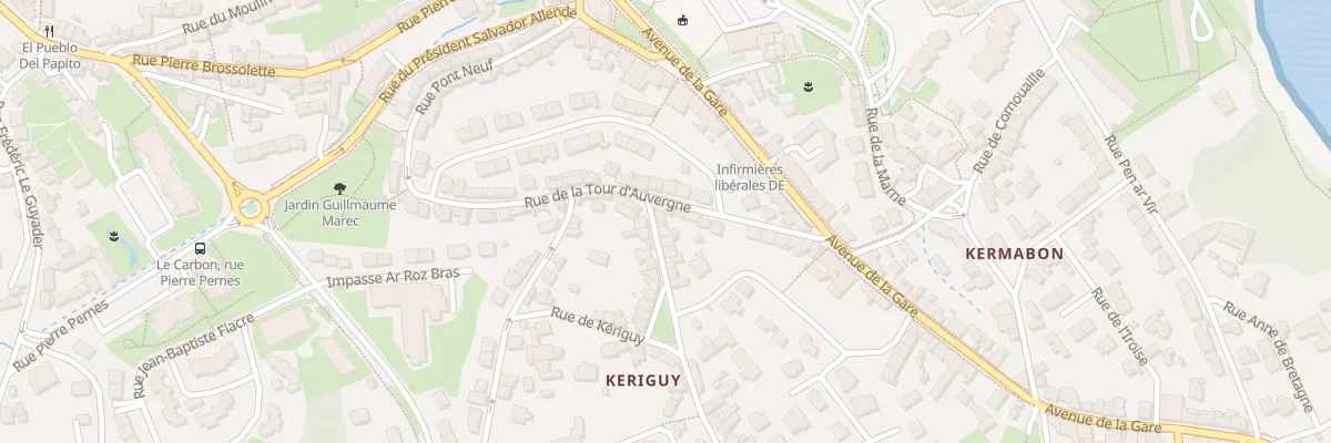 Plan du 1 Rue Jean Tanguy à Douarnenez
