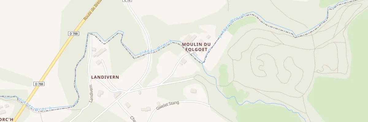 Plan du 492 Moulin du Folgoet à Ploudaniel