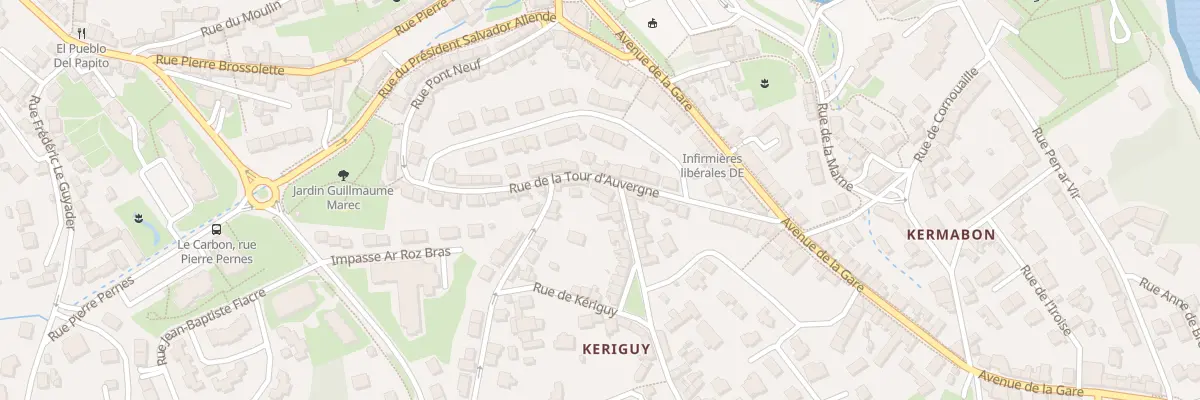 Plan du 2 Rue Jean Tanguy à Douarnenez