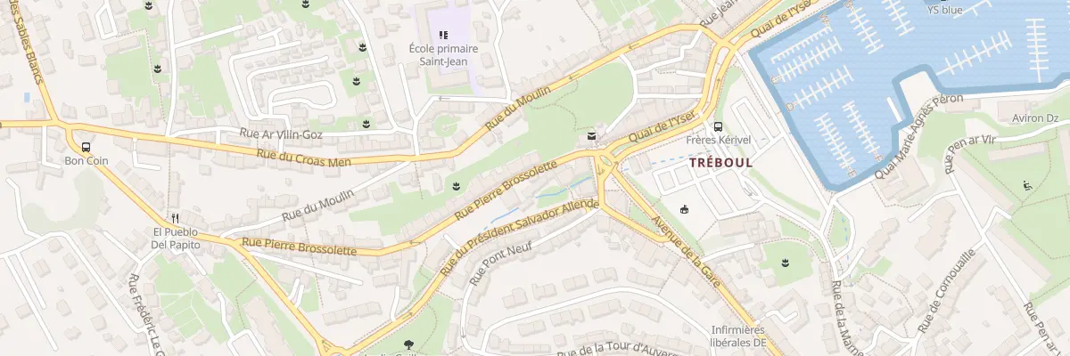Plan du 7 Rue Pierre Brossolette à Douarnenez