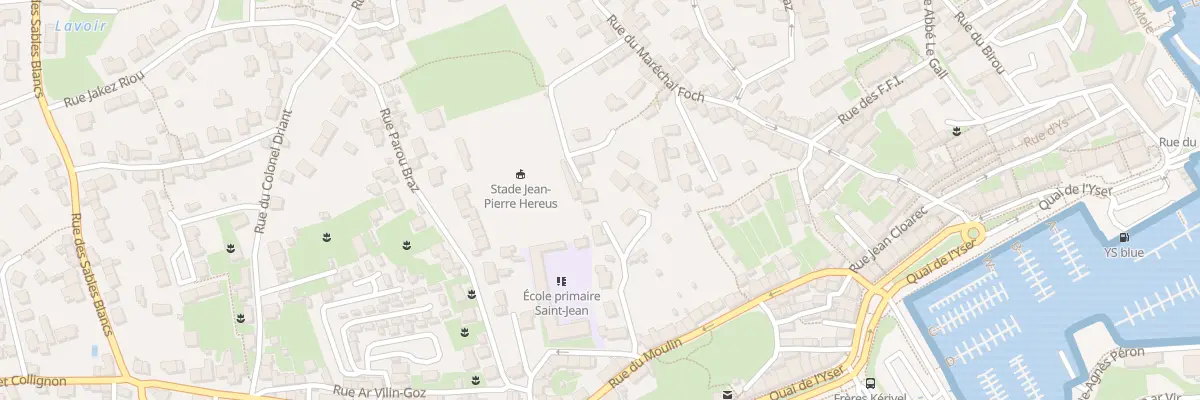 Plan du 9001 Rue Antoine Nau à Douarnenez