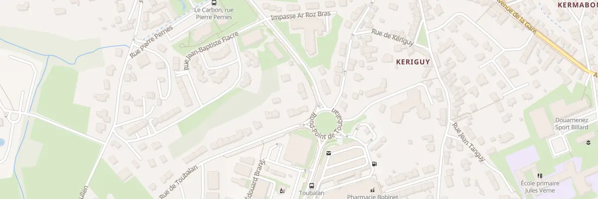 Plan du 18 Rue Alain Gerbault à Douarnenez