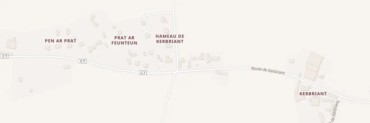 Plan du 409 Kerbriant au Folgoët