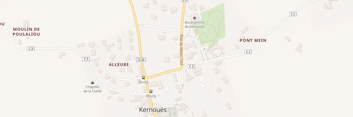 Plan du 19 Croas Mean Toul à Kernouës