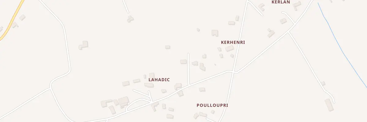 Plan du 141 Lahadic à Tréogat