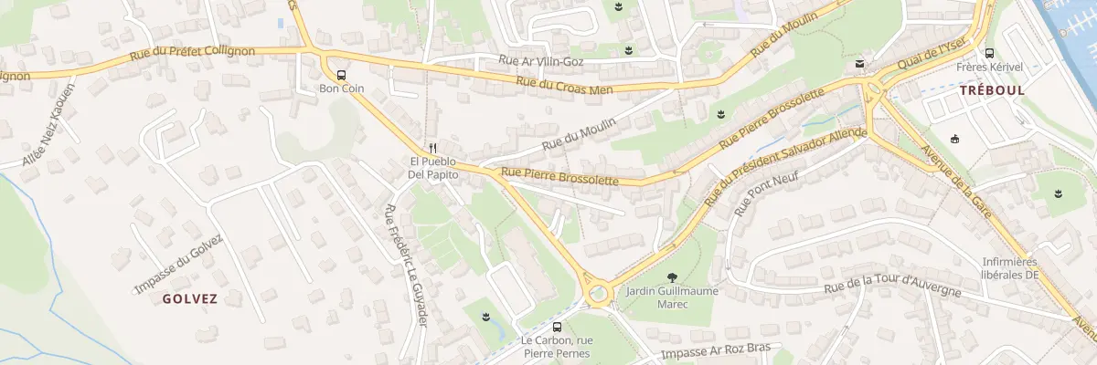 Plan du 29 Rue Pierre Brossolette à Douarnenez