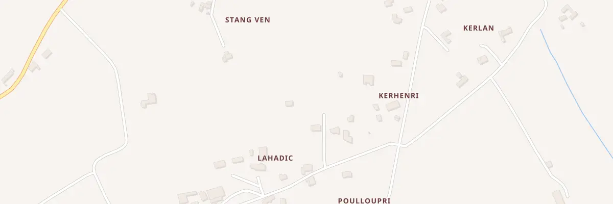 Plan du 5348F Lahadic à Tréogat
