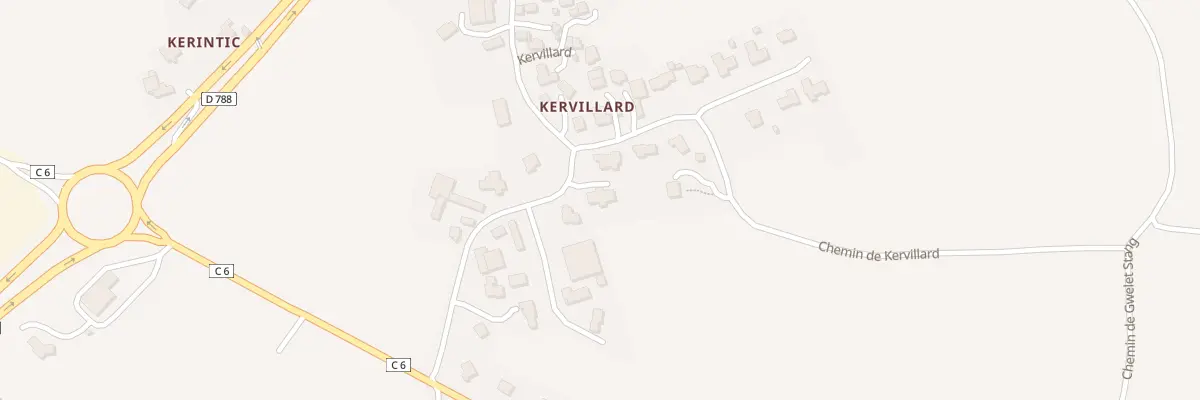 Plan du 20 Kervillard à Ploudaniel