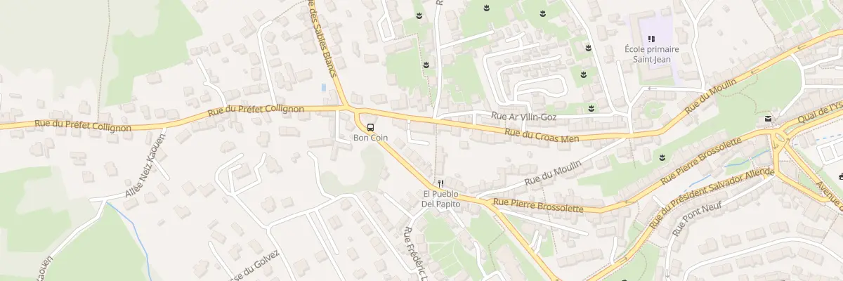 Plan du 2T Rue du Croas Men à Douarnenez