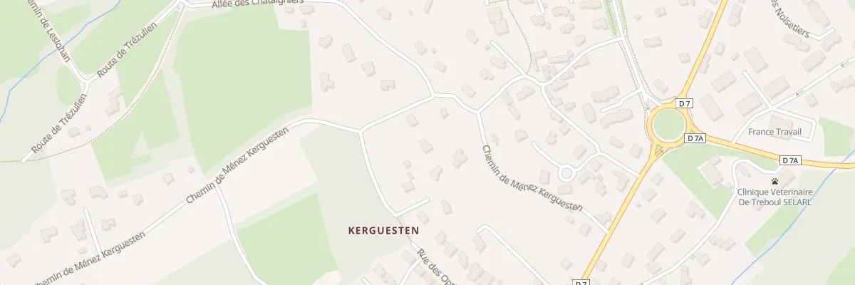 Plan du 26 Che de Menez Kerguesten à Douarnenez