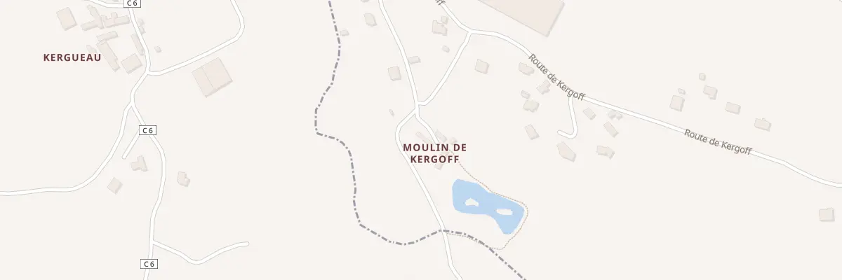 Plan du 44 Moulin de Kergoff au Folgoët
