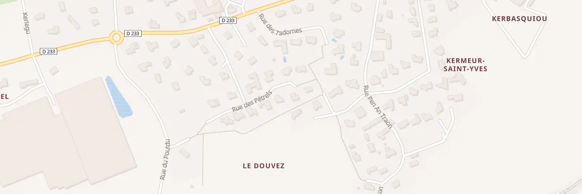 Plan du 16 Rue des Pétrels à Guipavas