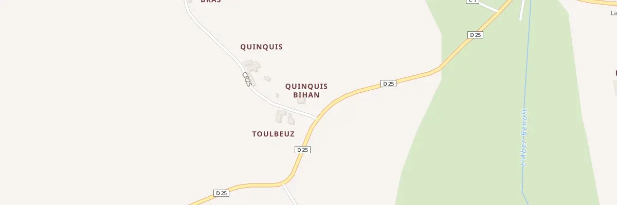 Plan du 58A Quinquis Bihan à Kersaint-Plabennec