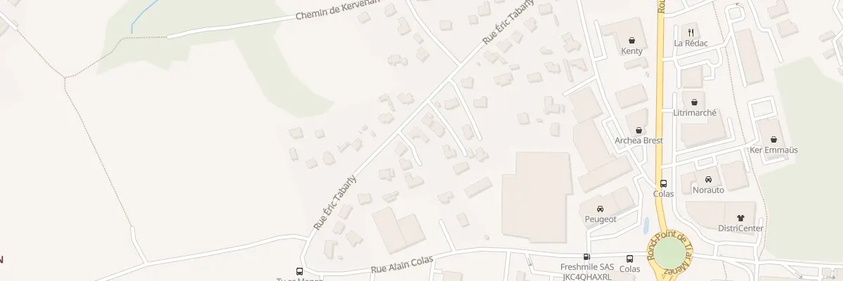 Plan du 360 Rue Eric Tabarly à Plougastel-Daoulas