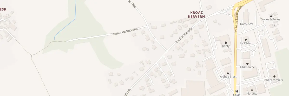 Plan du 305 Rue Eric Tabarly à Plougastel-Daoulas
